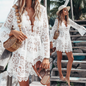 Lace Bathing Suit Cover Up Boho Beach Bikini Sundress
