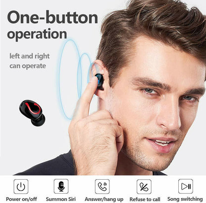 Bluetooth 5.1 Headset TWS Wireless Earphones Mini Earbuds Stereo