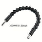 200-300mm hexagonal handle black soft shaft hand drill screwdriver head universal joint extend connect rod Power tool accessory