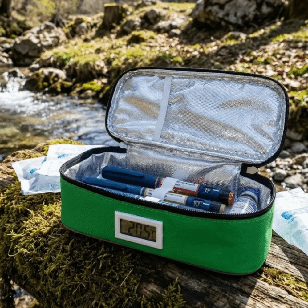 LED Display Insulin Cooling Storage Case