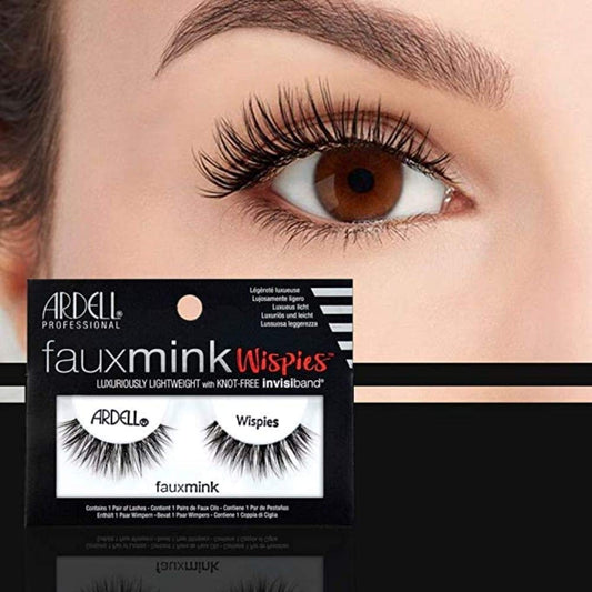 ARDELL Fauxmink Wispies, Luxuriously Lightweight With Invisiband Lashe
