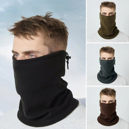 Winter Neck Gaiter Warmer Warm Fleece Scarf Windproof Fleece Lined Thermal Face Cushion Scarf Cold Weather Sport Accessory