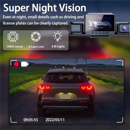 M09K 1080P Wifi Dash Cam 4 Channel Front and Rear APP Control