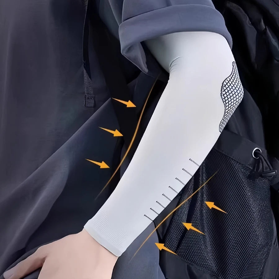Ice sleeves for men, sun protection sleeves for women, UV protection sleeves for summer cycling, thin ice silk armrests, and han