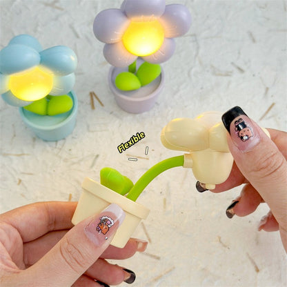 Mini Flower Small Night Lamp Cute Atmosphere Bedside Creative Home