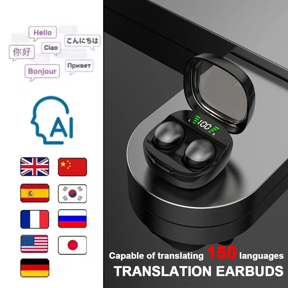 Bluetooth 5.3 AI Translation Earbuds