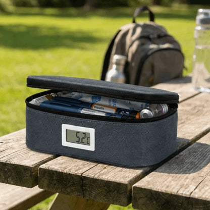 LED Display Insulin Cooling Storage Case