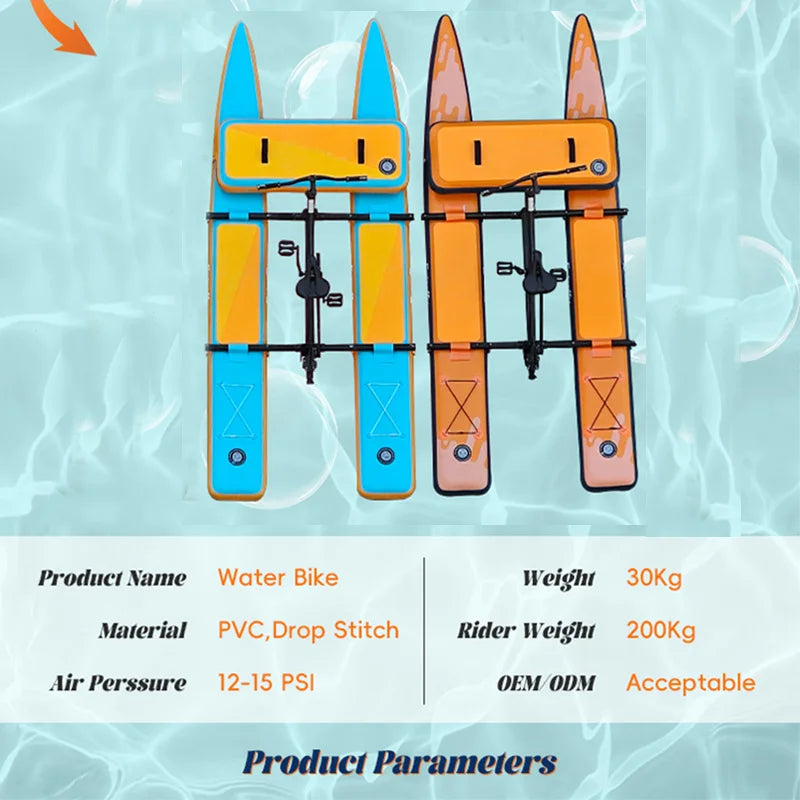 Portable Inflatable Water Bikes Hot Selling in Summer Water Park Entertainment