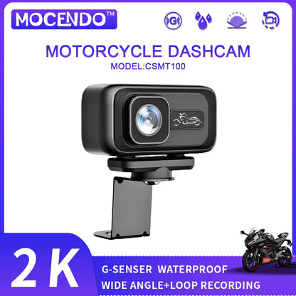 2K Motorcycle Dash Cam CSMT100 with WiFi APP IP65 Waterproof