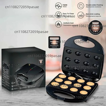 Household Nut Machine Pancake Maker Sandwich Toaster Cake Baker Waffle Iron Baking Cookware