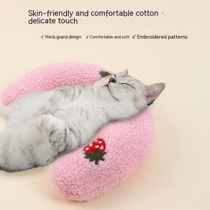 Little Pillow For Cats Fashion Neck Protector Deep Sleep Puppy