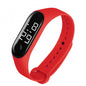 M3 Children's Watch Calendar Solid Color Adjustable Strap LED Digital Electronic Wrist Watch for Kids