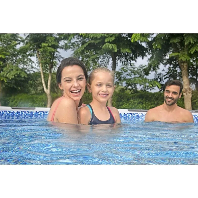 305 x 76 cm Round Frame Pool, A Private Pool for 1–5 People, Allowing You and Your Family To Enjoy A Cool Summer