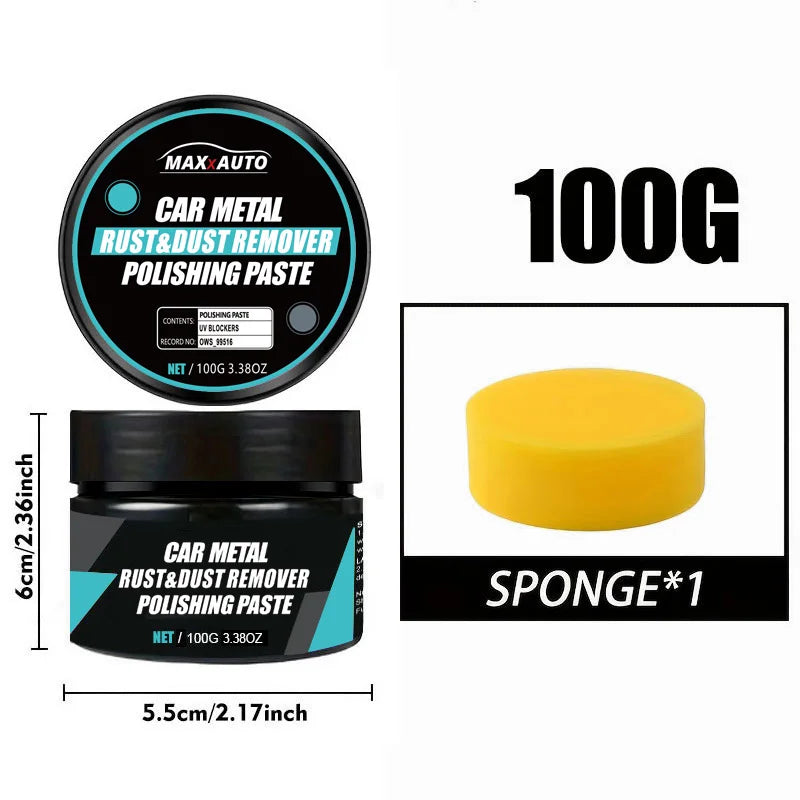 Car Wheel Hub Metal Restorer Gloss Enhancer Clear Rust & Oxidize Renewal Polishing Wax Coating Agent Auto Wheel Scratch Repair