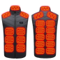 21-Zone USB Heated Vest Graphene Winter Jacket