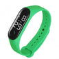 M3 Children's Watch Calendar Solid Color Adjustable Strap LED Digital Electronic Wrist Watch for Kids