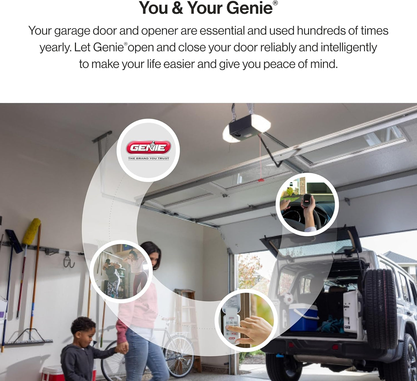 Genie QuietLift 550 0.5 HP Belt Drive Garage Door Opener