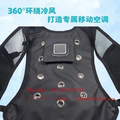 Summer Protective Clothing Cooling Heatstroke Vest Semiconductor Cooling Outdoor Cycling Mountaineering Fishing Heatstroke