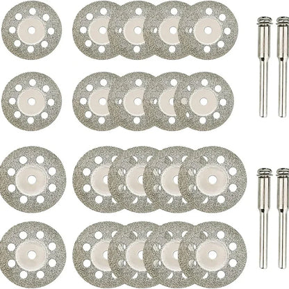 22mm Diamond Cutting Disc 3mm Grinding Wheel Mandrel for Metal Cutting Rotary Tool Electric Grinder Parts