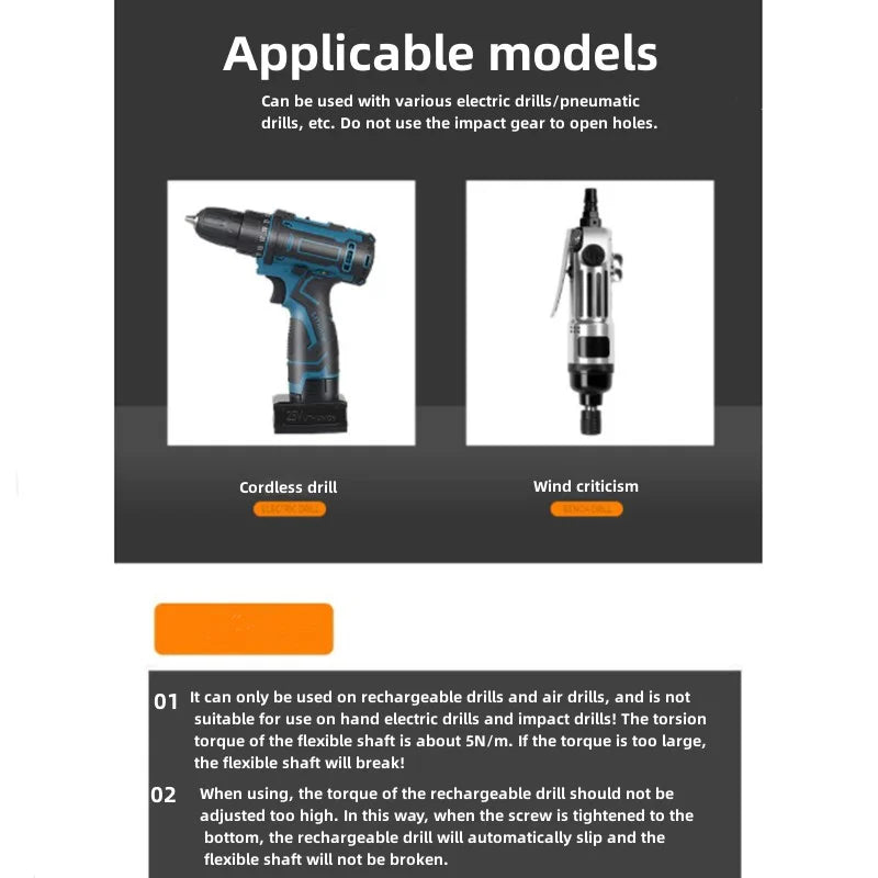 Flexible Drill Shaft Extension