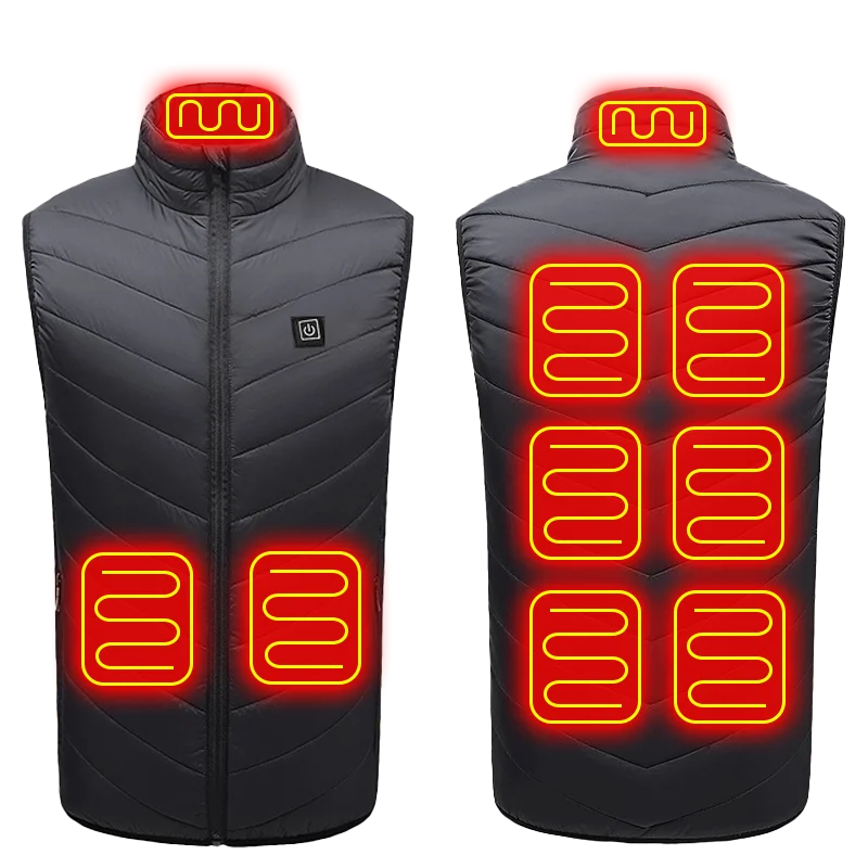 21-Zone USB Heated Vest Graphene Winter Jacket