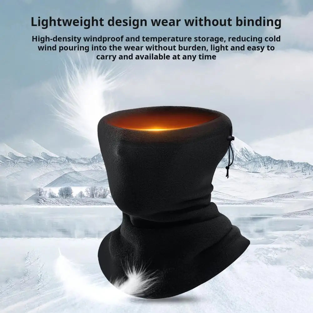Winter Neck Gaiter Warmer Warm Fleece Scarf Windproof Fleece Lined Thermal Face Cushion Scarf Cold Weather Sport Accessory