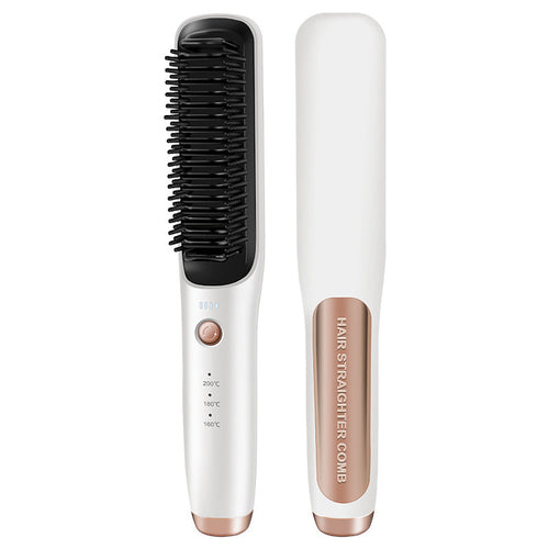 Dual-Purpose Wireless Hair Styler with Straightening and Curling