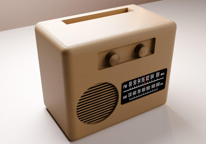 Retro Radio Style Passive Sound Booster – Cell Phone Amplifier | Wood