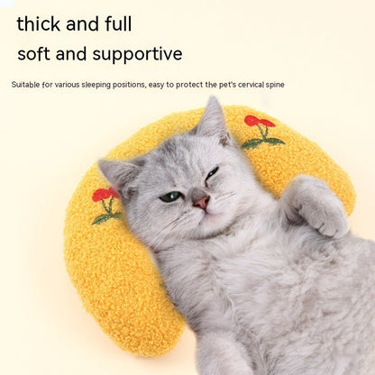 Little Pillow For Cats Fashion Neck Protector Deep Sleep Puppy