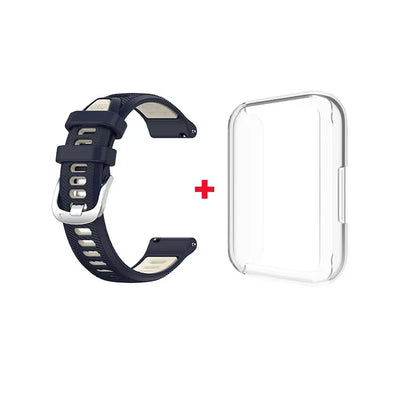 Sport Run Silicone Strap Band / Transparent Case for Samsung Galaxy Fit 3 Replacement Strap