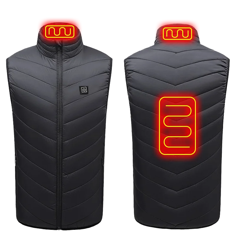 21-Zone USB Heated Vest Graphene Winter Jacket
