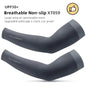 ROCKBROS Summer Arm Sleeves Ice Fabric Cool UV Protection Breathable Running Cycling Arm Sleeves Quick Dry Sports Arm Warmers