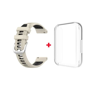 Sport Run Silicone Strap Band / Transparent Case for Samsung Galaxy Fit 3 Replacement Strap
