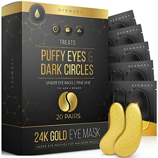 DERMORA 24K Golden Glow Under Eye Patches