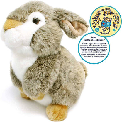 Viahart Tiger Tale Toys Robin the Big Cheek Rabbit 10 Inch Stuffed