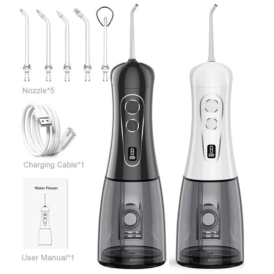 Portable Oral Irrigator Water Flosser Rechargeable 8 Modes Dental
