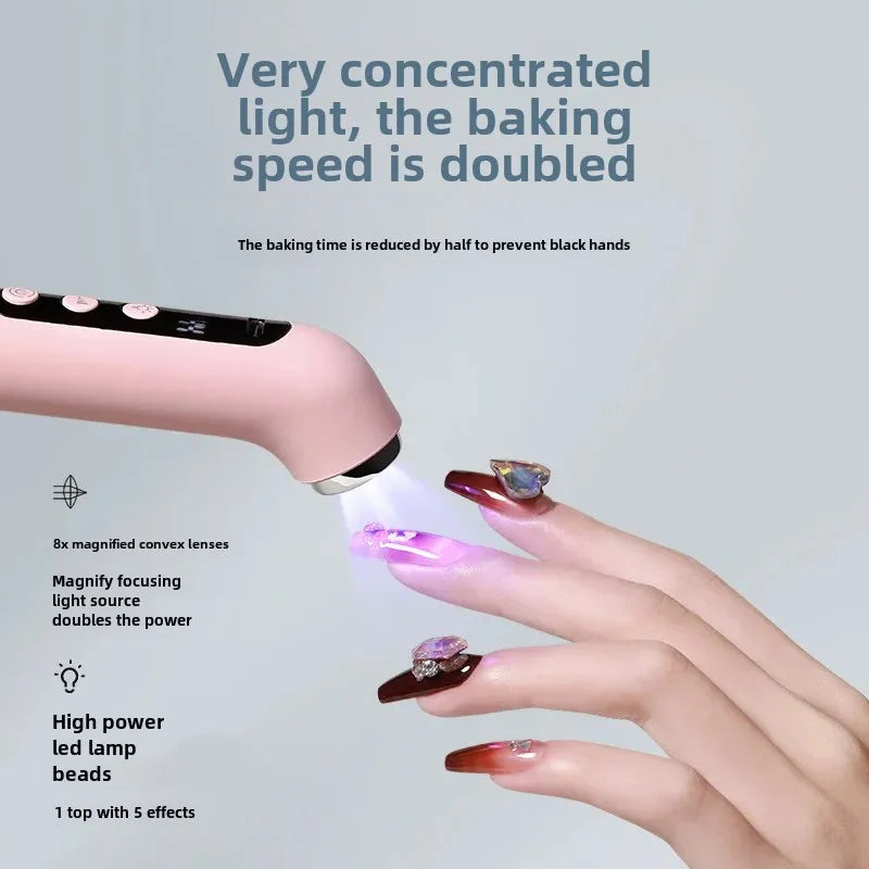 Two-In-One Portable Manicure Pedicure Kit USB Rechargeable