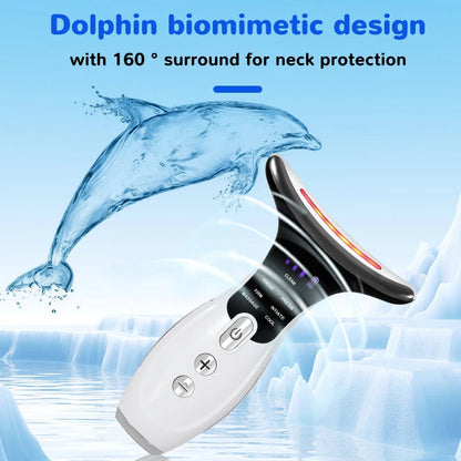 7 Colors Anti Wrinkle Facial Massager Neck Face Beauty Device Skin