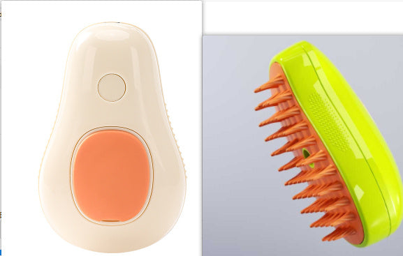 Steamy Cat Brush Cat Dog Grooming Comb Electric Self Cleaning Steam