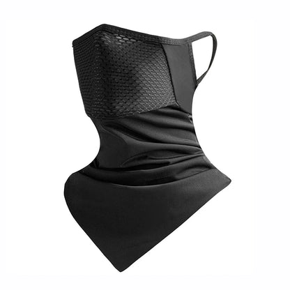Fishing Sun Protection Face Mask Breathable Summer Cooling Unisex Neck Gaiter Ear-Hanging Triangle Scarf Cycling Face Cover