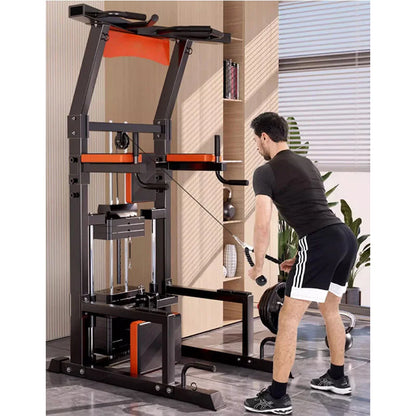Multifunctional Home Fitness Equipment Power Tower for Comprehensive Strength Training Pull-Up Bodybuilding Exercise Leg Back
