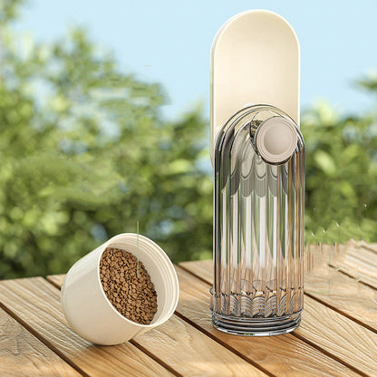 2 In 1 Pet Water Cup Segment Design Green Dog Walking Portable