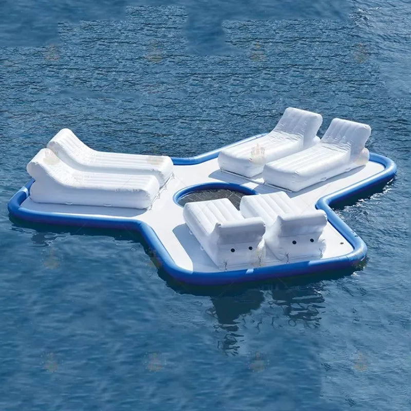 Summer Riders Crazy Water Sports Pvc Inflatable Water Floating Sofa Towable Ski Sofa Inflatable Crazy UFO Boats