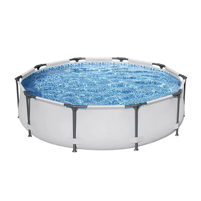 305 x 76 cm Round Frame Pool, A Private Pool for 1–5 People, Allowing You and Your Family To Enjoy A Cool Summer