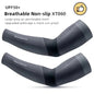 ROCKBROS Summer Arm Sleeves Ice Fabric Cool UV Protection Breathable Running Cycling Arm Sleeves Quick Dry Sports Arm Warmers