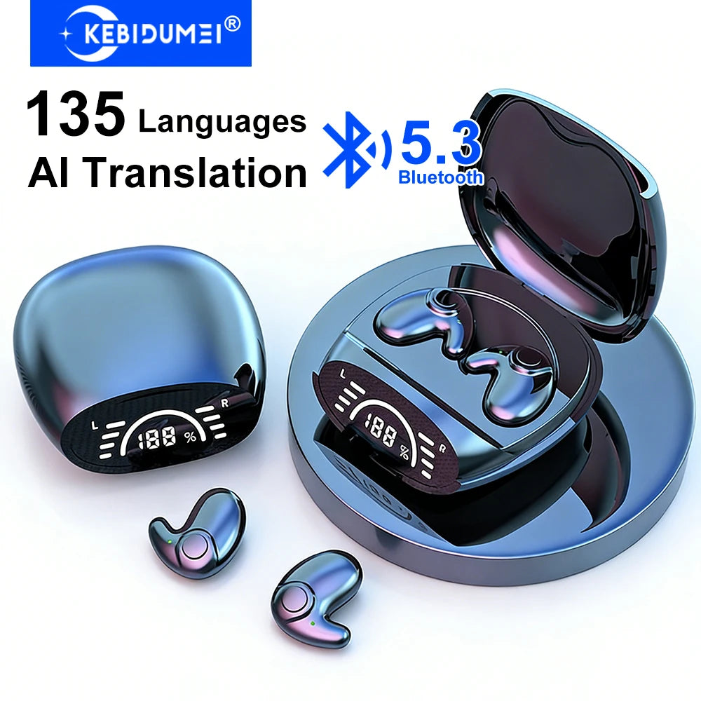 AI Translation Bluetooth 5.3 Earbuds – 135 Languages