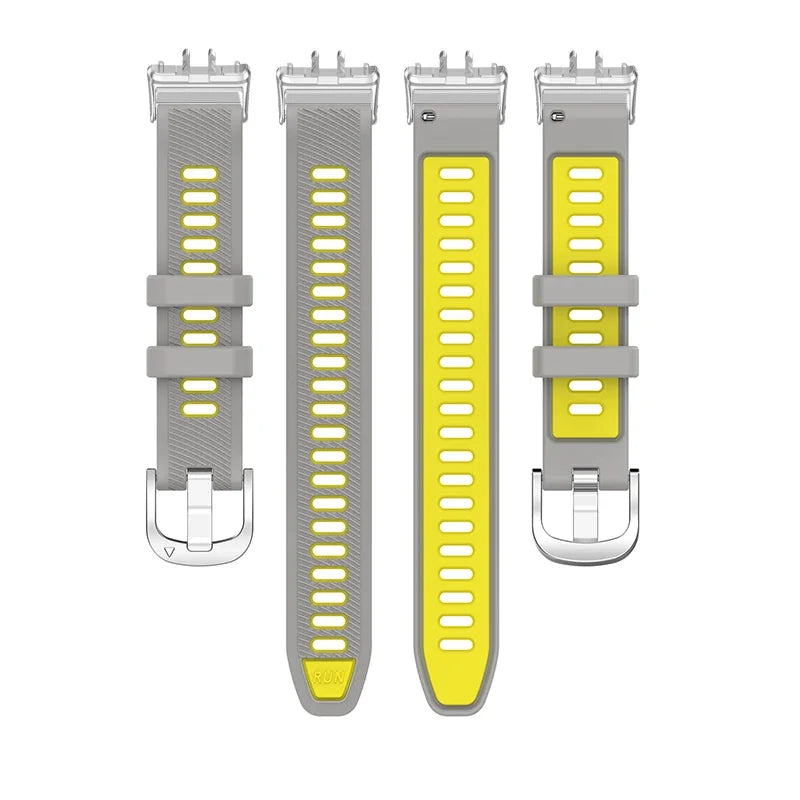 Sport Run Silicone Strap Band / Transparent Case for Samsung Galaxy Fit 3 Replacement Strap