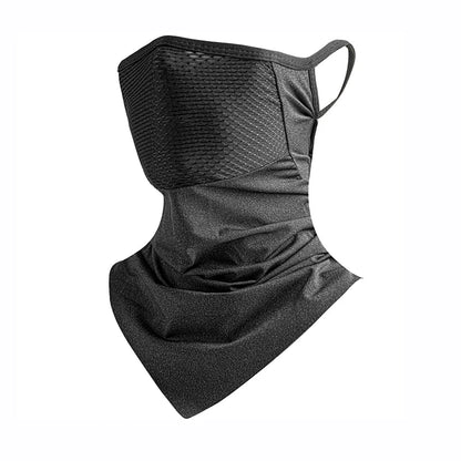 Fishing Sun Protection Face Mask Breathable Summer Cooling Unisex Neck Gaiter Ear-Hanging Triangle Scarf Cycling Face Cover