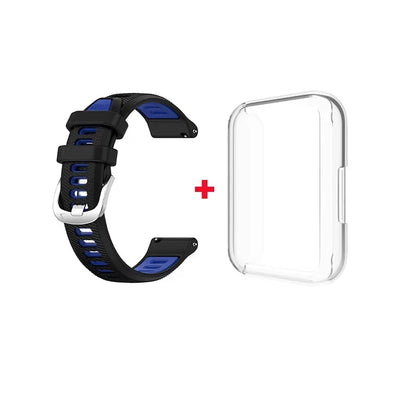 Sport Run Silicone Strap Band / Transparent Case for Samsung Galaxy Fit 3 Replacement Strap