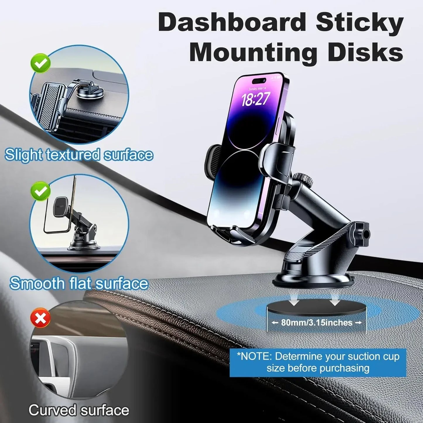Dashboard Adhesive Mount Pads